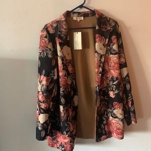 Romantic floral blazer
